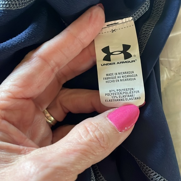 Mens navy under armour cold gear 3/4 zip - Picture 4 of 4